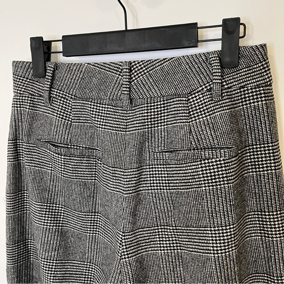 ARITZIA WILFRED Women’s Wool Trouser Pants Black & White Classic Plaid Size 6 - Picture 9 of 11